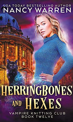 Herringbones and Hexes: A Paranormal Cozy Mystery (Vampire Knitting Club Book 12)