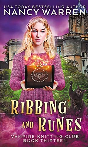 Ribbing and Runes: A Paranormal Cozy Mystery (Vampire Knitting Club Book 13)